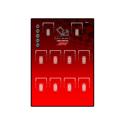 Acrylic Display Frame with British GP Background for LEGO® F1® Cars - brickzonehub