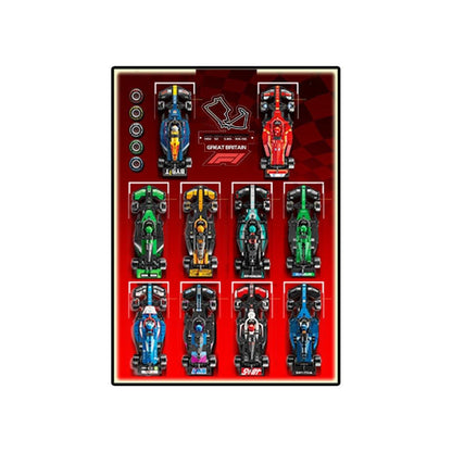 Acrylic Display Frame with British GP Background for LEGO® F1® Cars - brickzonehub