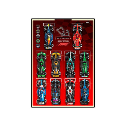 Acrylic Display Frame with British GP Background for LEGO® F1® Cars - brickzonehub