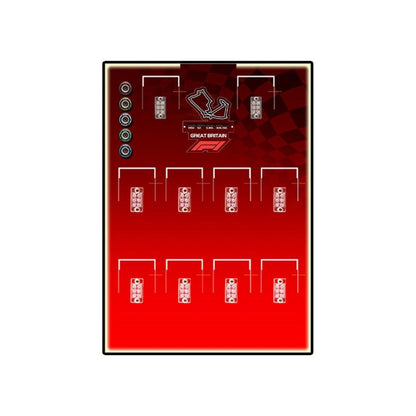 Acrylic Display Frame with British GP Background for LEGO® F1® Cars - brickzonehub