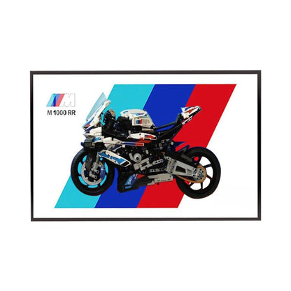 BMW M 1000 RR Display Frame for Lego® Motorcycle 42130 - brickzonehub