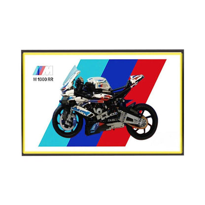 BMW M 1000 RR Display Frame for Lego® Motorcycle 42130 - brickzonehub