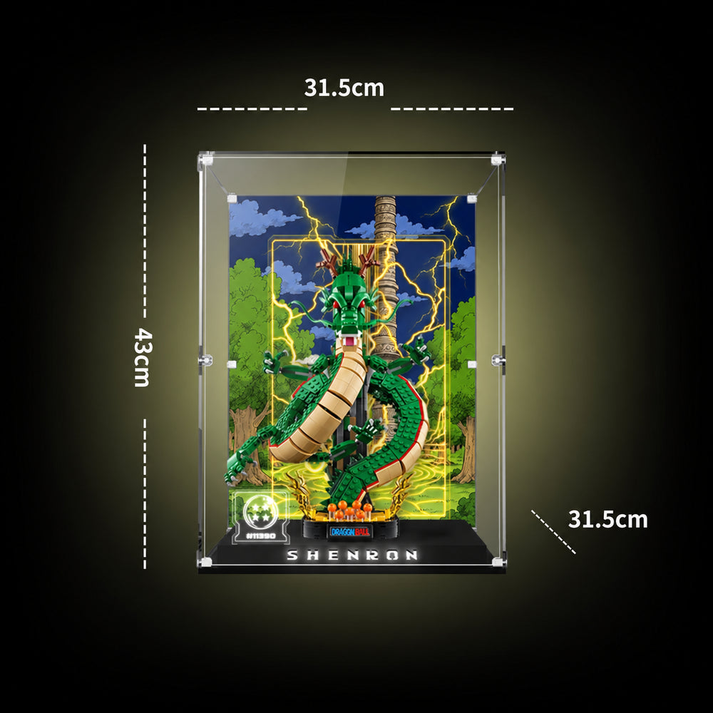 LEGO 11390 Dragon Ball Shenron collector display case dimensions – KGBOX