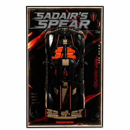 Premium-Wanddisplay kompatibel mit LEGO® Technic™ McLaren F1 42141 Stil D