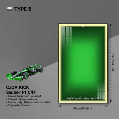CaDA KICK Sauber F1 C44 Wall Display Frame - brickzonehub