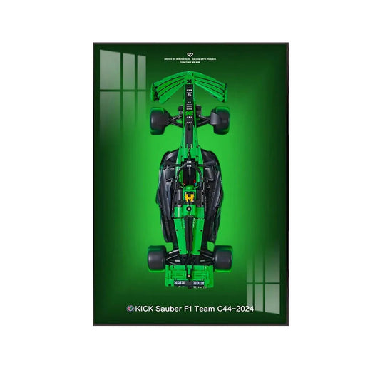 CaDA KICK Sauber F1 C44 Wall Display Frame - brickzonehub