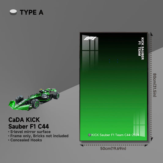 CaDA KICK Sauber F1 C44 Wall Display Frame - brickzonehub