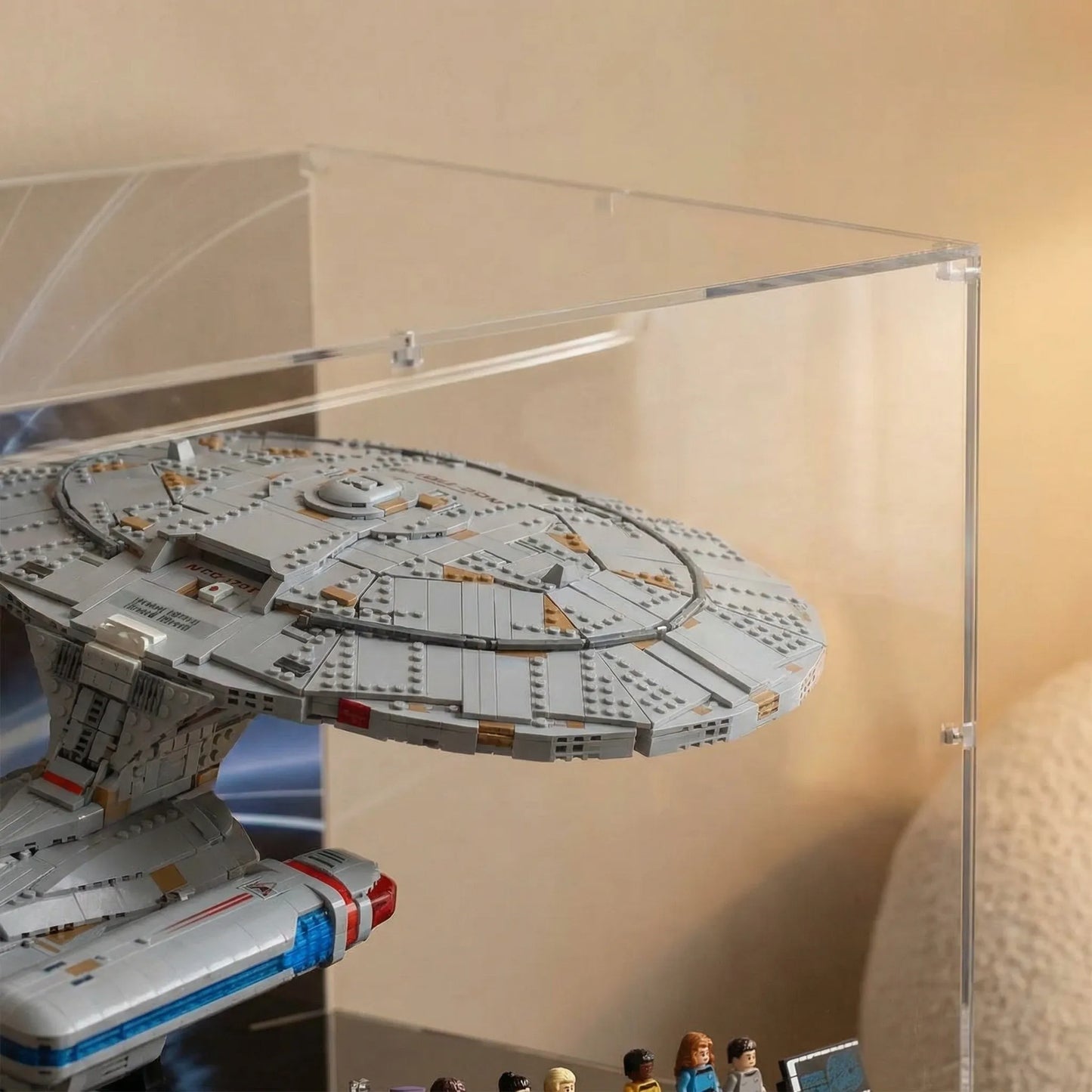 Acrylic Display Case Compatible with LEGO® Icons Star Trek: U.S.S. Enterprise NCC-1701-D™ 10356