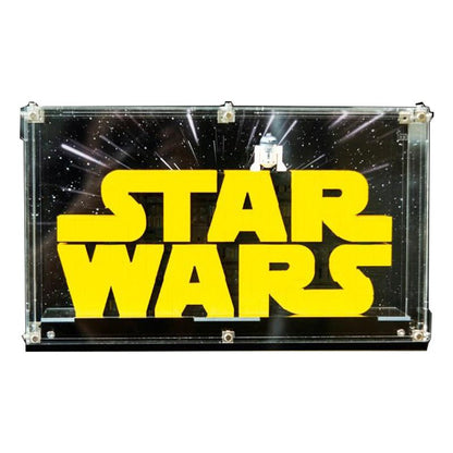 Clear Acrylic Display Box for LEGO® 75407 Star Wars™ Logo – UV - Printed Case for Collectors - brickzonehub