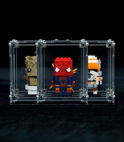 Clear Acrylic Display Box for LEGO® BrickHeadz Figures – Dustproof Premium Showcase - brickzonehub
