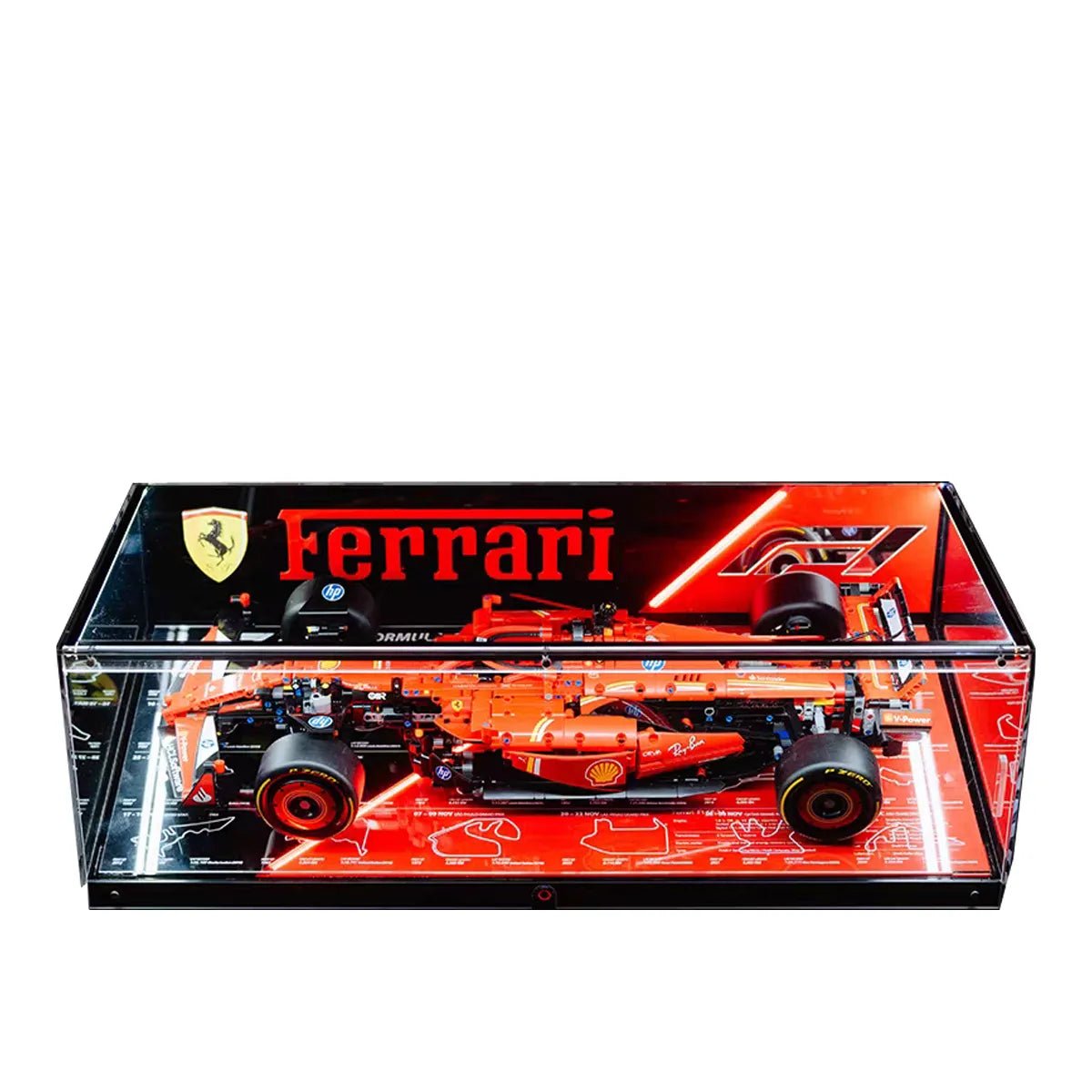 Collector Acrylic Display Case Compatible with LEGO® Technic F1 - brickzonehub