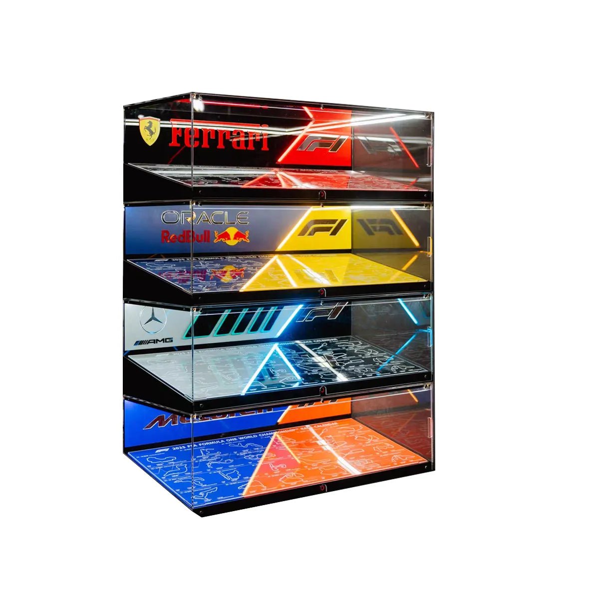 Collector Acrylic Display Case Compatible with LEGO® Technic F1 - brickzonehub