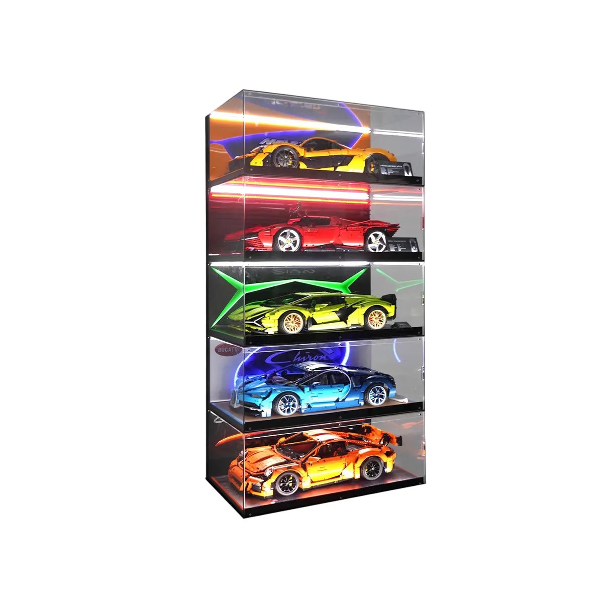 Collector Acrylic Display Case Compatible with LEGO® Technic Supercars - brickzonehub
