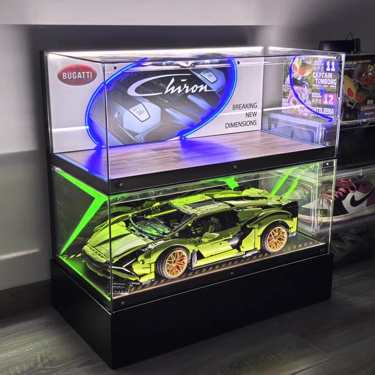 Collector Acrylic Display Case Compatible with LEGO® Technic Supercars - brickzonehub