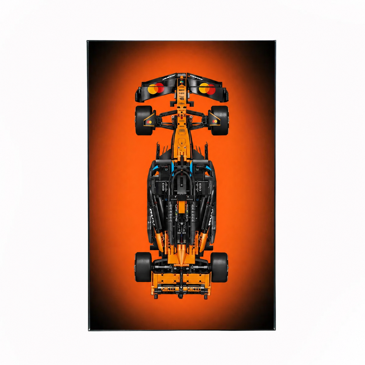 Premium-Wanddisplay kompatibel mit LEGO® Technic™ McLaren F1 42141 Stil D