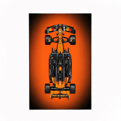 Premium-Wanddisplay kompatibel mit LEGO® Technic™ McLaren F1 42141 Stil D