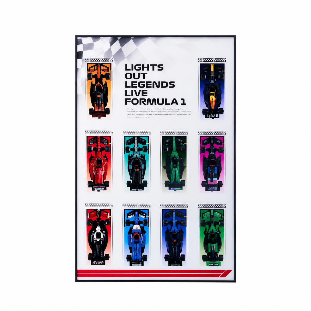 Speed ​​Champions F1 LEGO® Autosammler-Wanddisplay