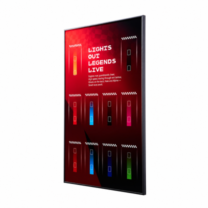 Wall Display Frame for LEGO® Speed Champions F1 Cars