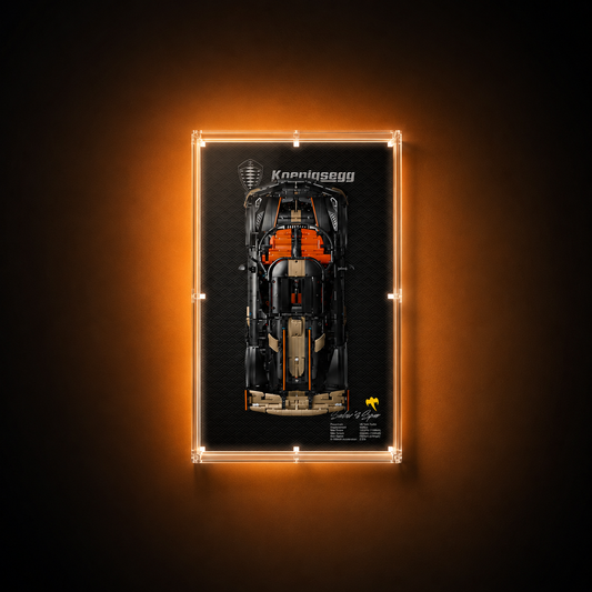 Wall Display Case for LEGO® Technic™ Koenigsegg Sadair’s Spear 42232