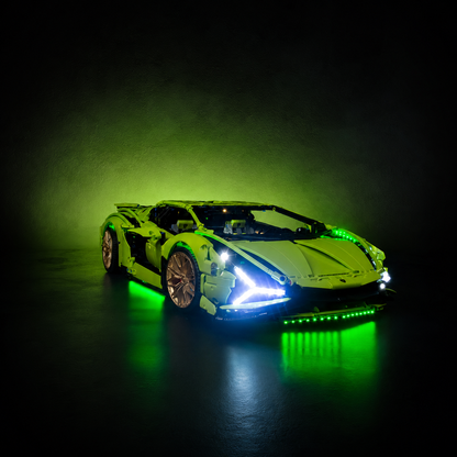 Premium-Wanddisplay kompatibel mit LEGO® Technic™ McLaren F1 42141 Stil D
