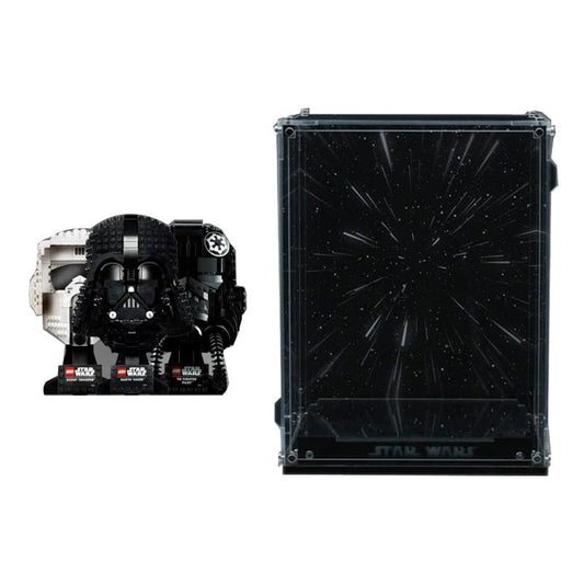 Crystal Display Case for LEGO® Star Wars™ Helmets – Premium UV - Printed Acrylic Protection Box - brickzonehub