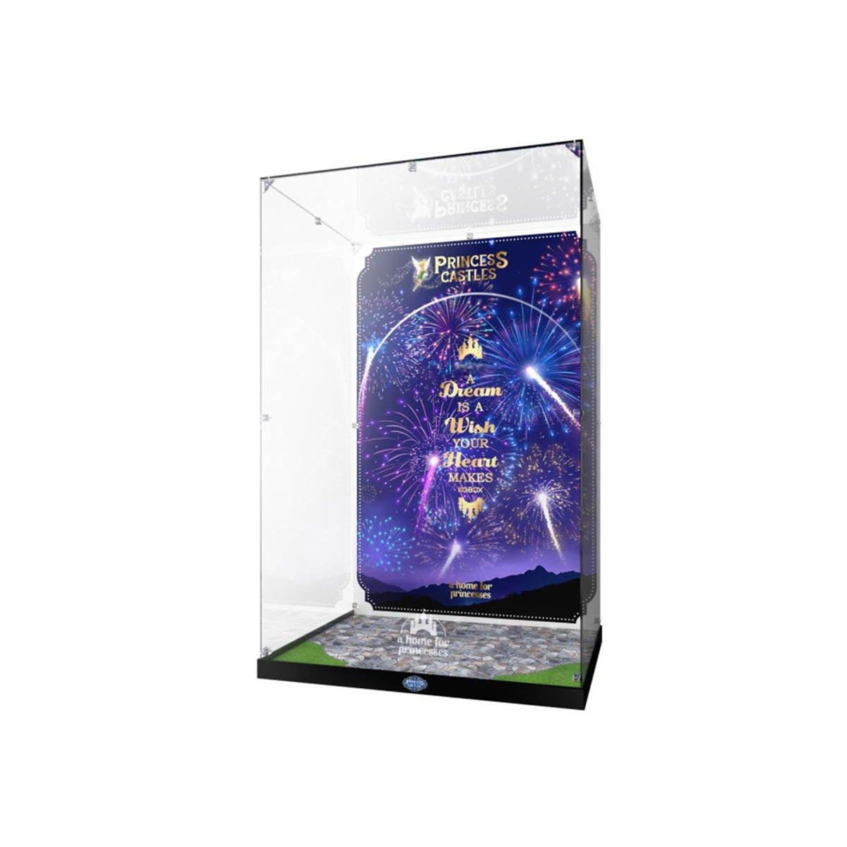 Disney Castle Display Case with Printed Background & Floor for LEGO® 71040 - brickzonehub