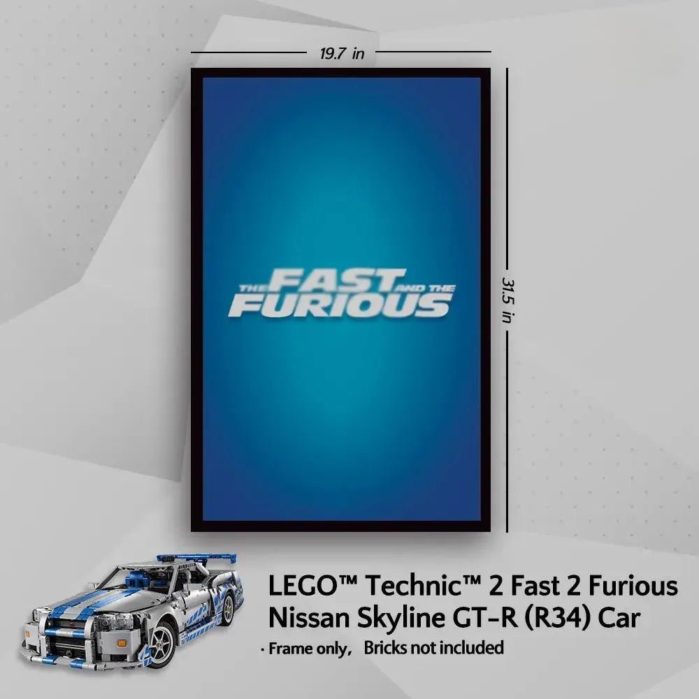 Display Frame for LEGO® 42210 Nissan GT - R (Fast & Furious) - brickzonehub