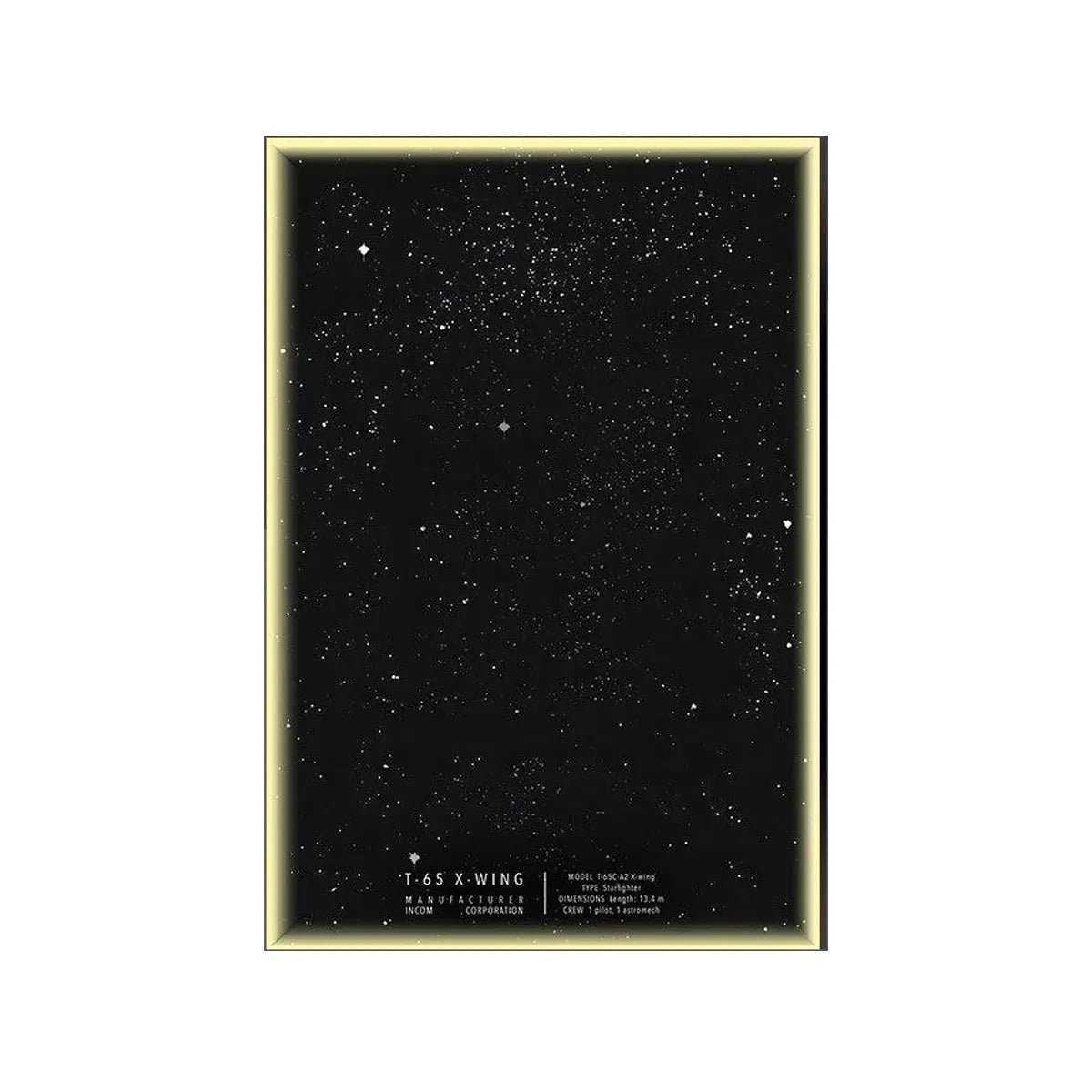 Display Wall Mount for LEGO® 75355 Star Wars™ T - 65 X - Wing - brickzonehub