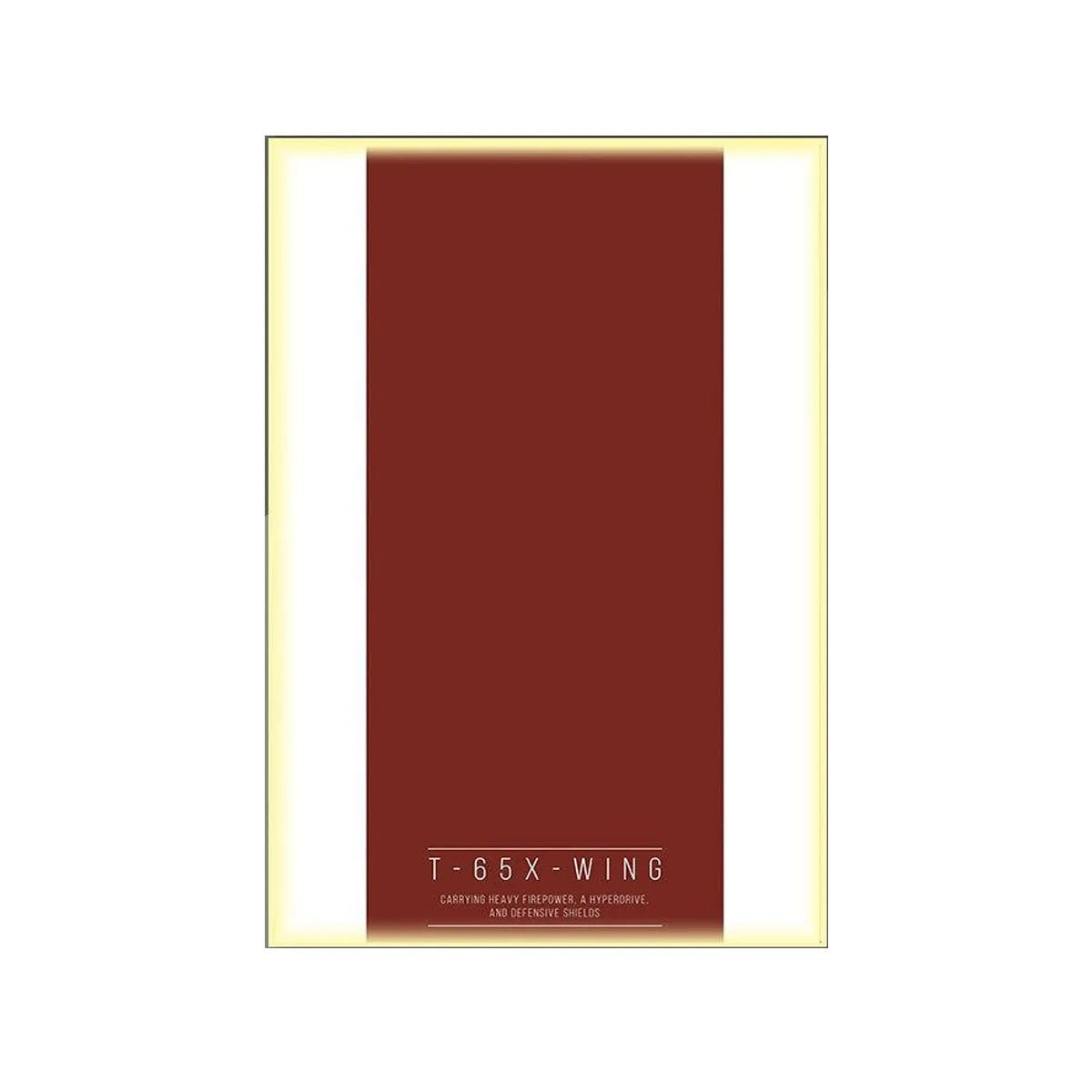 Display Wall Mount for LEGO® 75355 Star Wars™ T - 65 X - Wing - brickzonehub