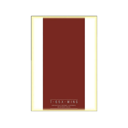 Display Wall Mount for LEGO® 75355 Star Wars™ T - 65 X - Wing - brickzonehub