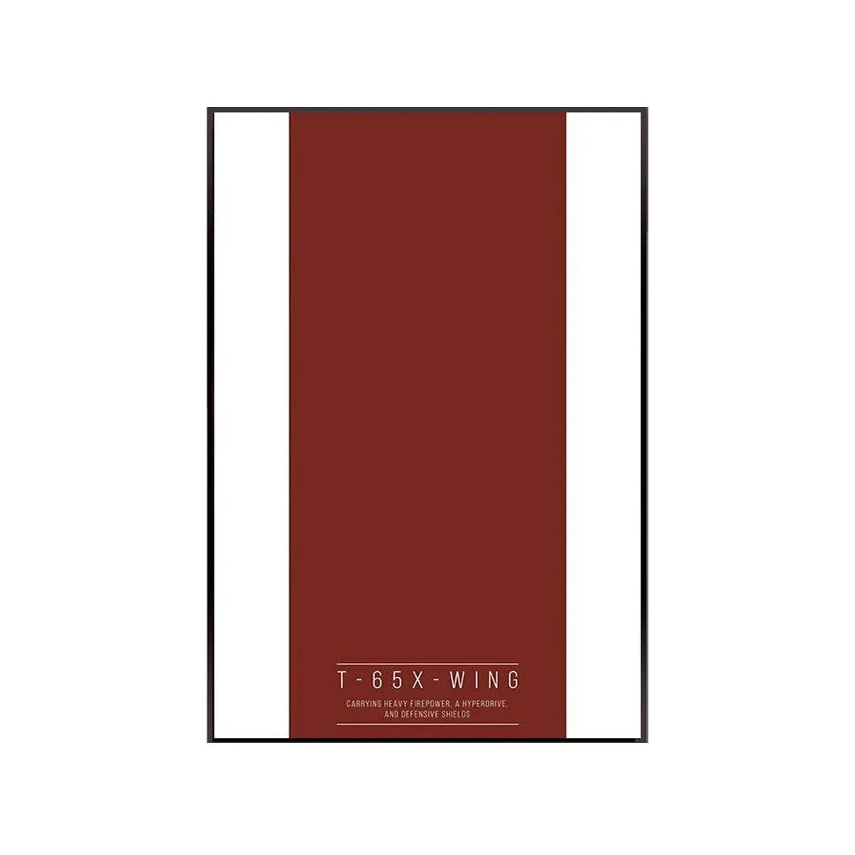 Display Wall Mount for LEGO® 75355 Star Wars™ T - 65 X - Wing - brickzonehub