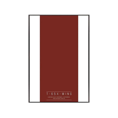 Display Wall Mount for LEGO® 75355 Star Wars™ T - 65 X - Wing - brickzonehub