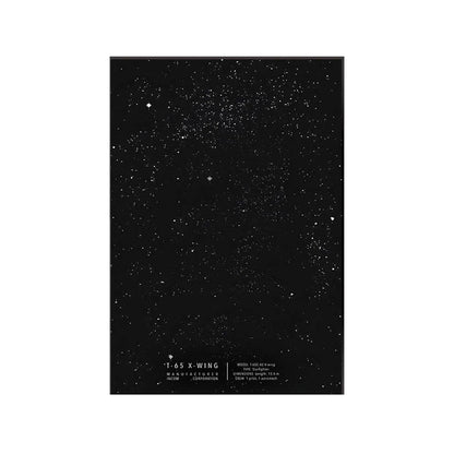 Display Wall Mount for LEGO® 75355 Star Wars™ T - 65 X - Wing - brickzonehub