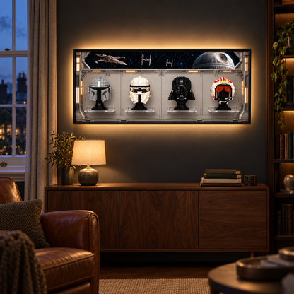 Wall Display Frame Compatible with LEGO® Star Wars™ Helmet Sets 75328, 75349, 75304 & 75327