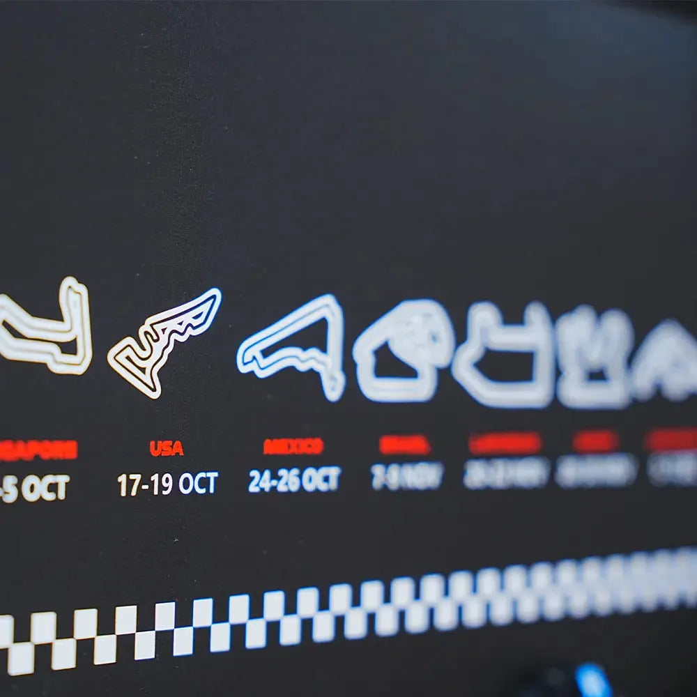 Wall-Mounted Display Frame Compatible with LEGO® Speed Champions F1 Series