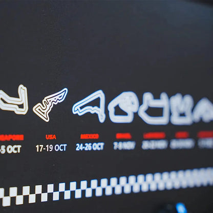 Wall-Mounted Display Frame Compatible with LEGO® Speed Champions F1 Series