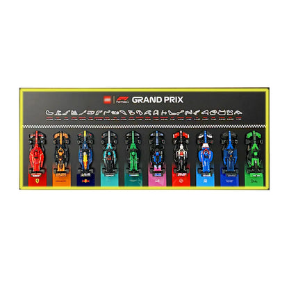 Wall-Mounted Display Frame Compatible with LEGO® Speed Champions F1 Series