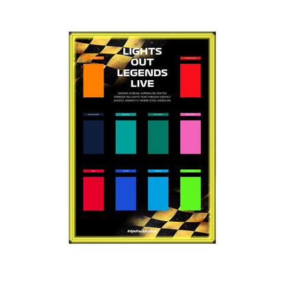 F1 Black & Gold Wall Display Frame Compatible with LEGO® Speed Champions - brickzonehub