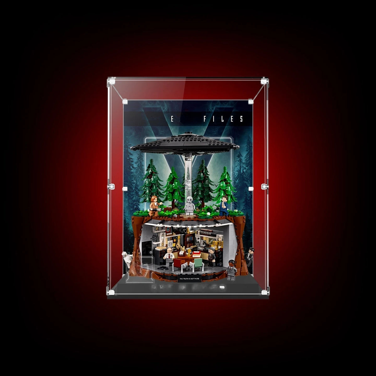 LED & UV Display Case for LEGO® The X-Files™ 21369
