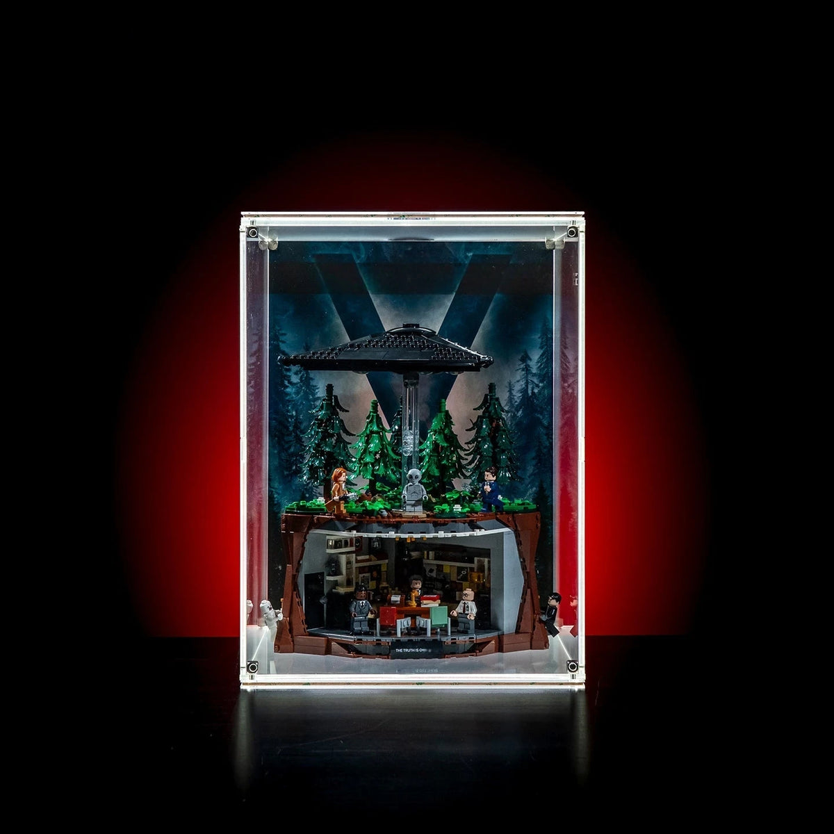 LED & UV Display Case for LEGO® The X-Files™ 21369
