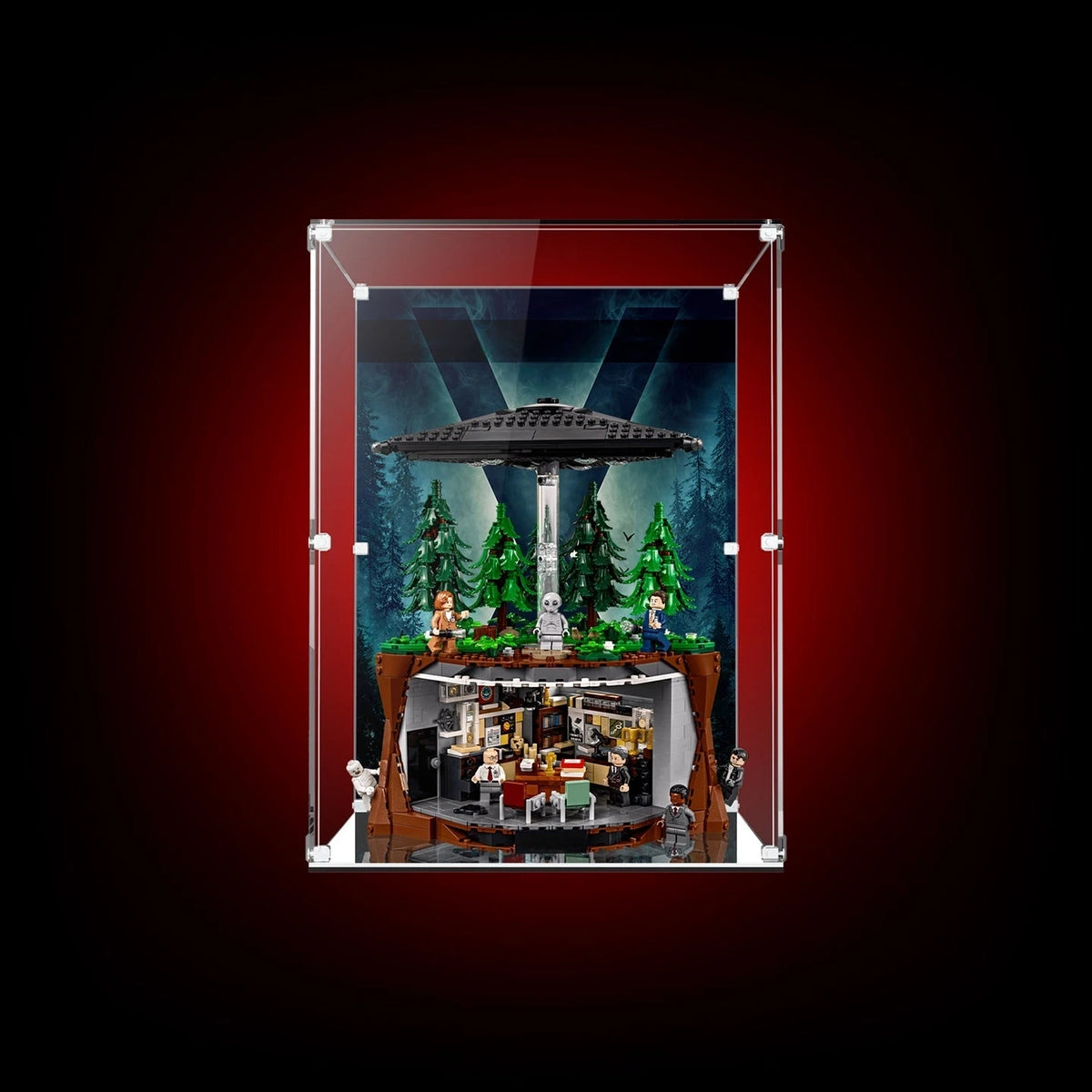 LED & UV Display Case for LEGO® The X-Files™ 21369