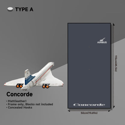 LED Wall Display Frame for Lego® Concorde Set - brickzonehub
