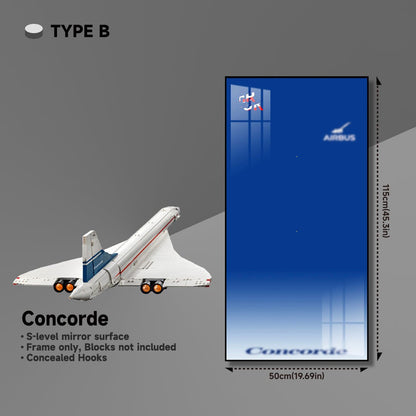 LED Wall Display Frame for Lego® Concorde Set - brickzonehub