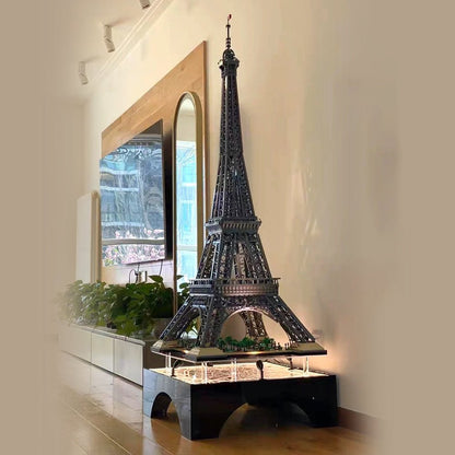 LEGO® 10307 Eiffel Tower Floating Stand with LED Lights & Paris City Map - brickzonehub