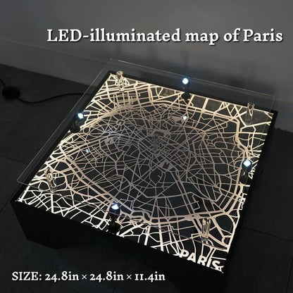 LEGO® 10307 Eiffel Tower Floating Stand with LED Lights & Paris City Map - brickzonehub