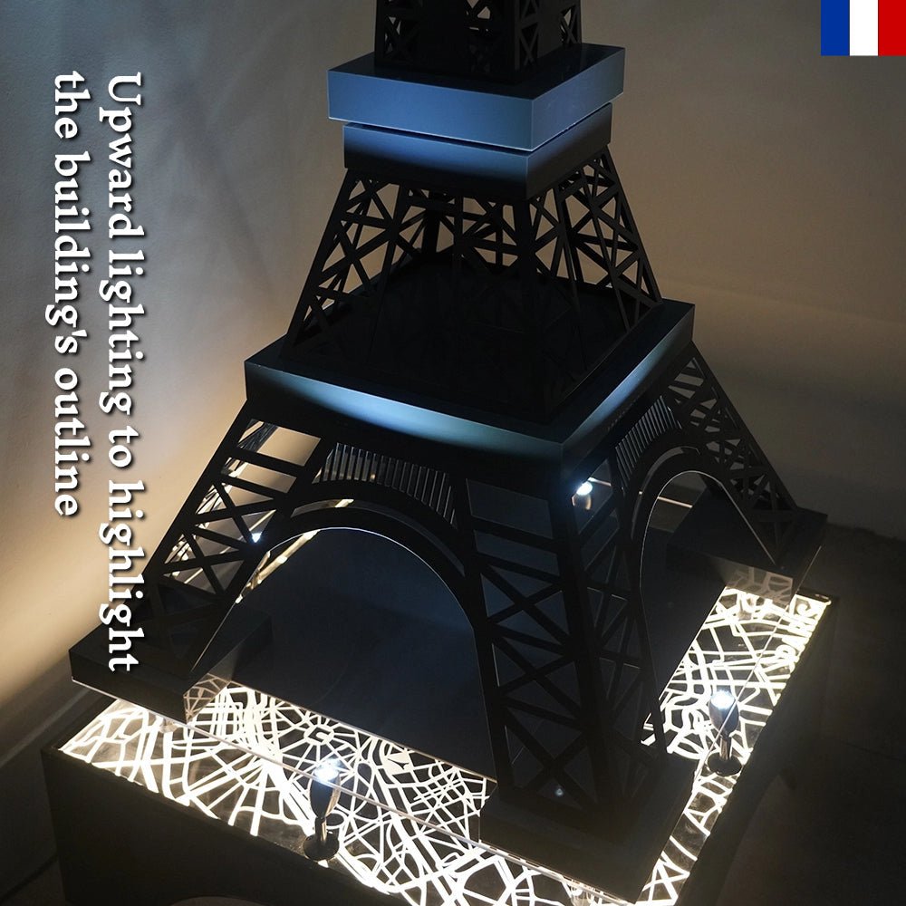 LEGO® 10307 Eiffel Tower Floating Stand with LED Lights & Paris City Map - brickzonehub