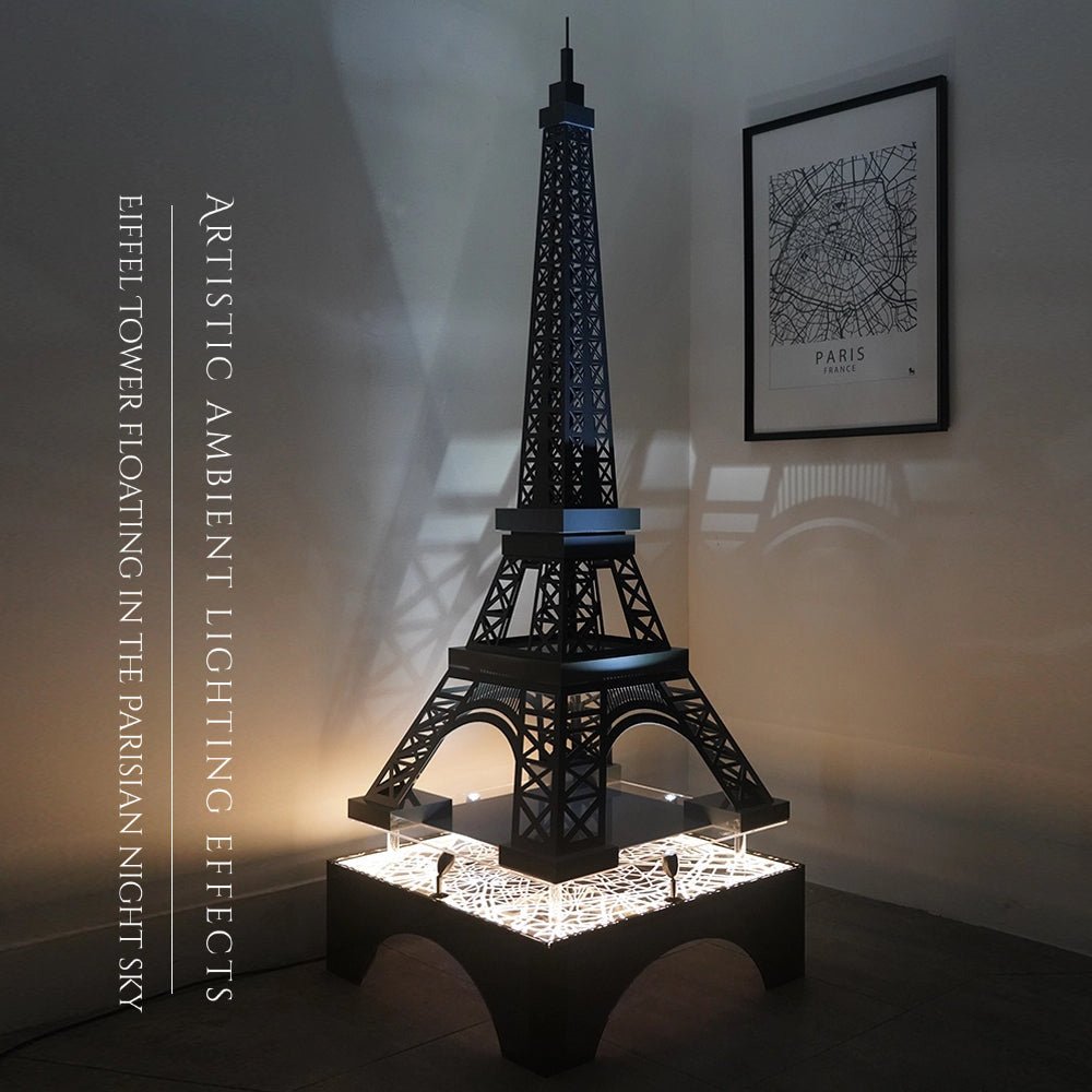 LEGO® 10307 Eiffel Tower Floating Stand with LED Lights & Paris City Map - brickzonehub