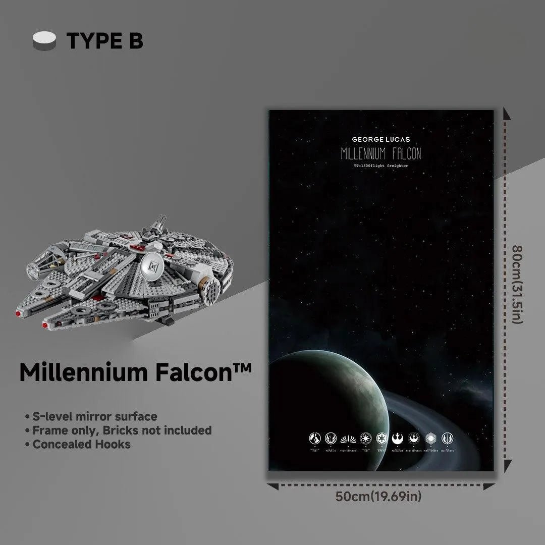 LEGO® 75257 Millennium Falcon™ Wall Display Frame – Star Wars Collectors Edition - brickzonehub