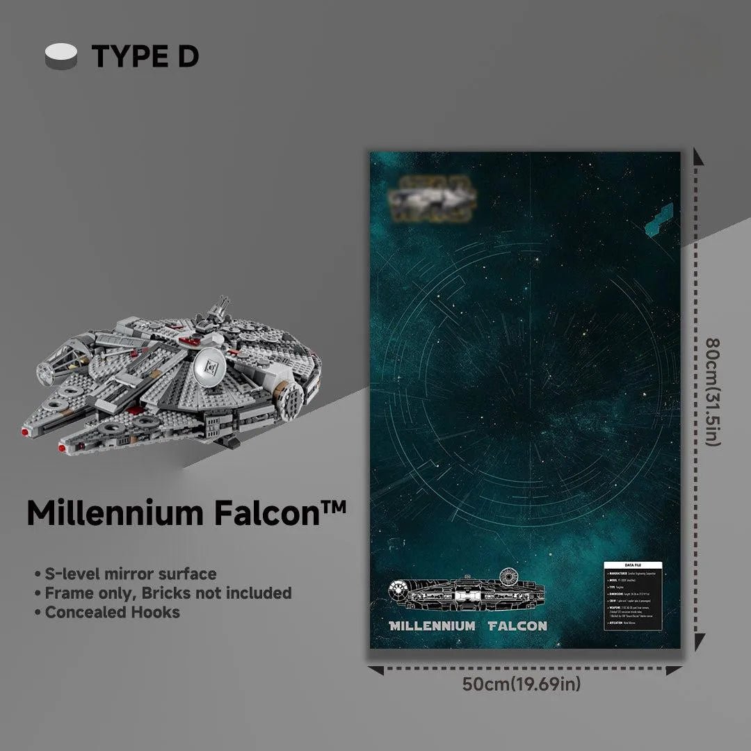 LEGO® 75257 Millennium Falcon™ Wall Display Frame – Star Wars Collectors Edition - brickzonehub
