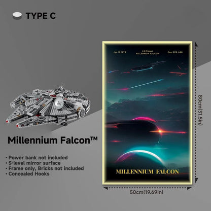 LEGO® 75257 Millennium Falcon™ Wall Display Frame – Star Wars Collectors Edition - brickzonehub